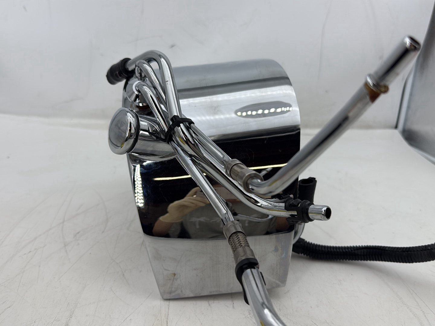 05 Harley Heritage Softail Classic Oil Tank Reservoir Bottle Canister &amp; Dipstick