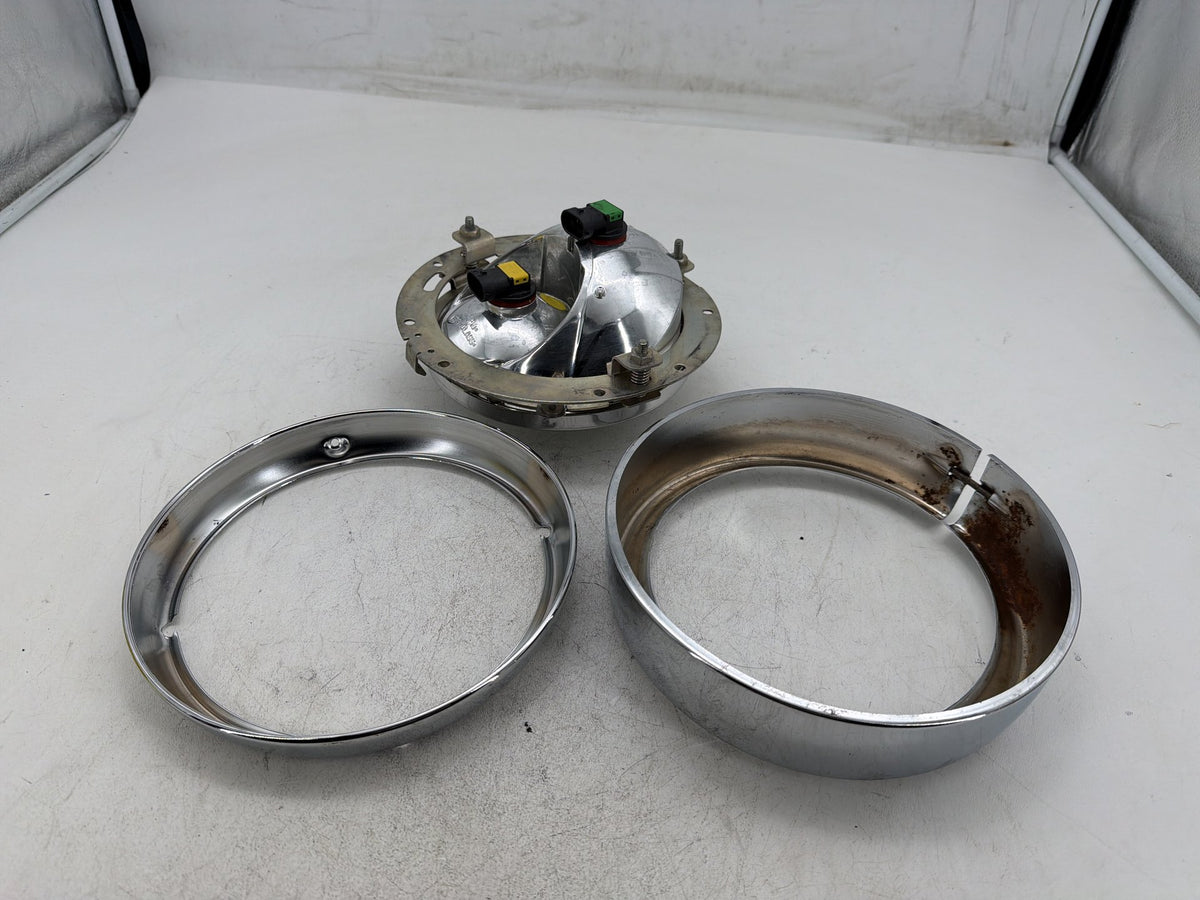 07 Harley Electra Glide Touring CVO Eagle Headlight Headlamp Head Light Halogen