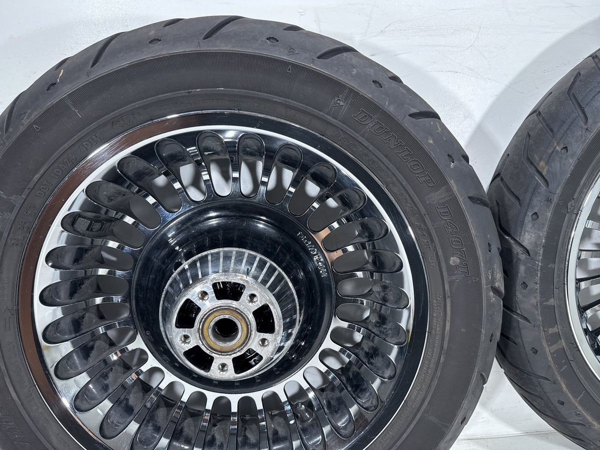 2011 Harley Electra Glide Touring Ultra OEM Front & Rear Wheel Rim Tire 16" 17"