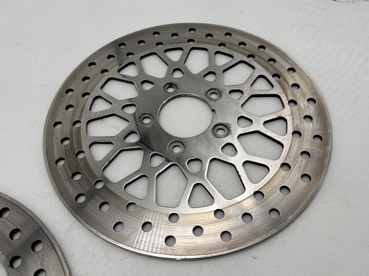 2005 Harley Electra Glide Touring CVO Eagle OEM Front Brake Rotors Disc Pair