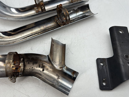 2008 Harley Softail Deluxe FLSTN OEM Exhaust Header Pipes Muffler