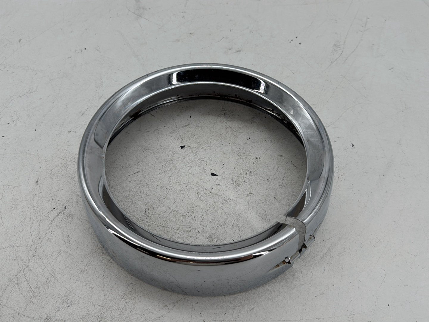 1996 Harley Road King Touring Police FLHPI OEM Headlight Mount Bracket Ring Circle Trim