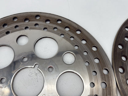 1991 Harley Heritage Softail Classic FLSTC OEM Front Brake Rotors Disc Pair