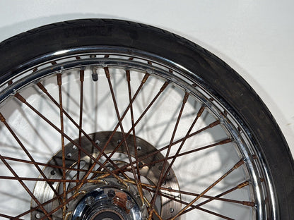 2005 Harley Dyna FXDWG Wide Glide OEM Front Wheel Rim Tire Spoked