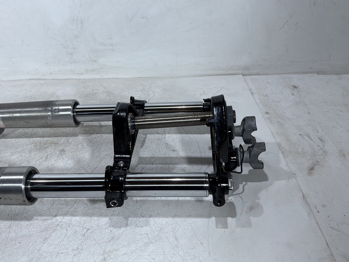10 Harley Electra Glide Touring Front Triple Tree Set & LH RH Fork Legs Sliders