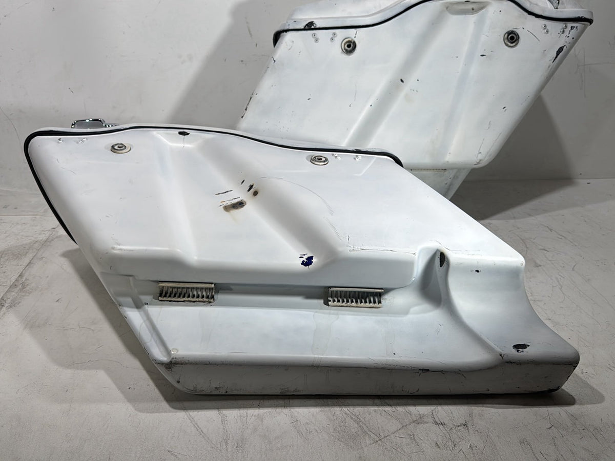 1996 Harley Road King Touring Police FLHPI OEM Left Right Saddlebags Luggage NOKey