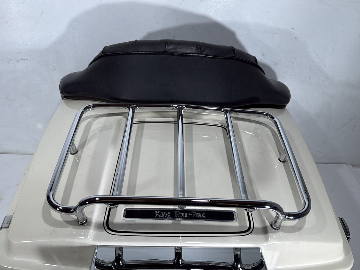 92 Harley Electra Glide Touring Classic OEM Pass Backrest Tour Pak Luggage NOKey