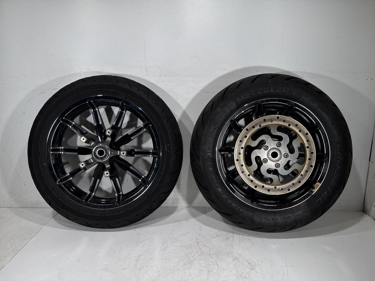 2014 Harley Electra Glide Touring OEM Front & Rear Wheel Rim Tire ABS 16" 17"