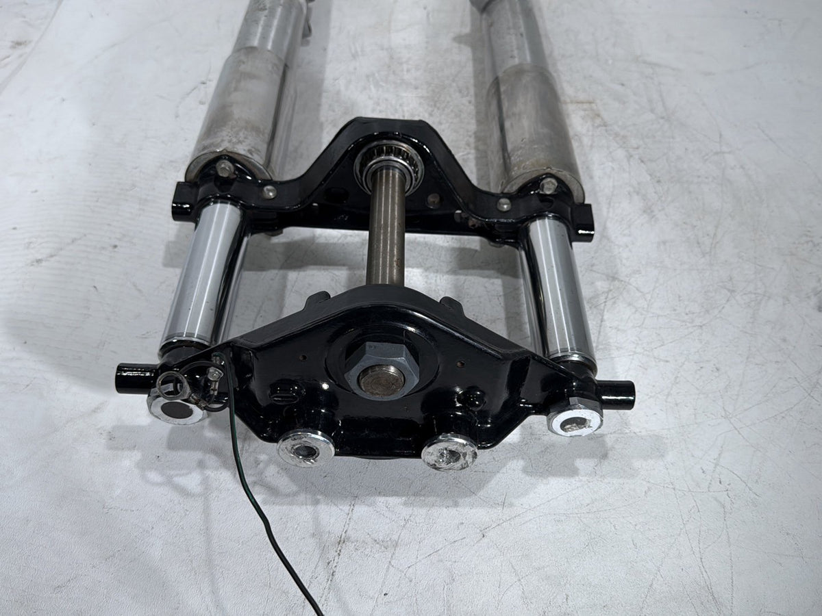 11 Harley Road Glide Touring OEM Front Triple Tree Set & LH RH Fork Legs Sliders