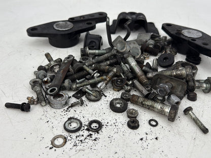 1999 - 2006 Harley-Davidson Touring Road King Police Hardware Bolts Nuts & Brackets w/ Left Right Swingarm Rear Fork Brackets
