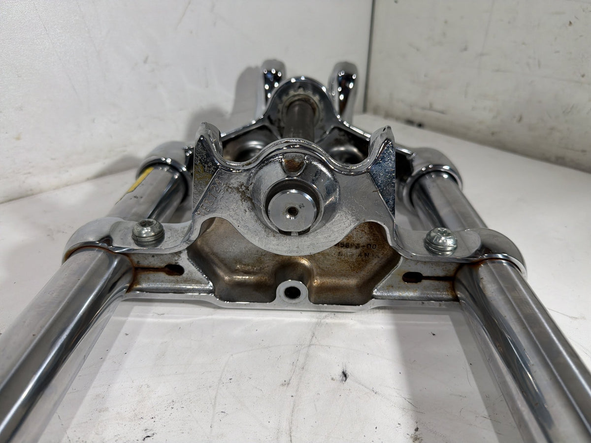 2006 Harley Softail Deuce FXSTDI Front Triple Tree Set & LH RH Fork Legs Sliders