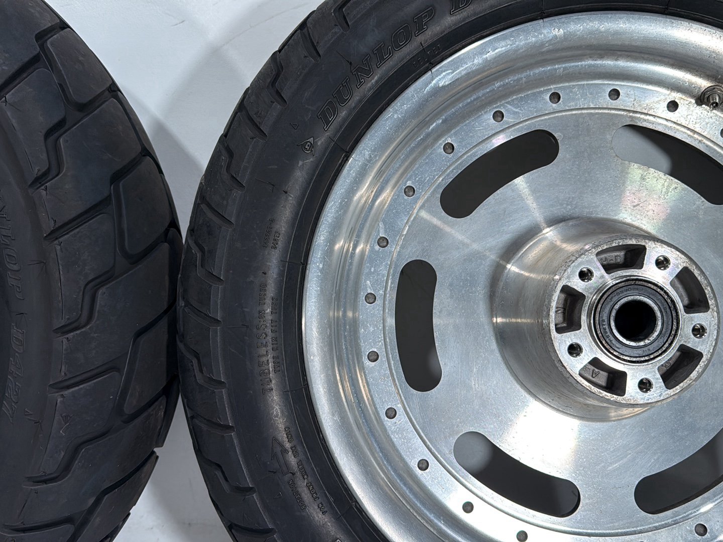 2010 Harley Dyna Fat Bob FXDF OEM Front & Rear Wheel Rim Tire 16"