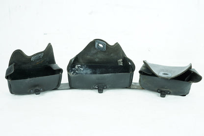 1999 - 2006 Harley-Davidson Touring Electra Glide Ultra Front Onboard Tool Bag Leather Storage Three Bag Pouch