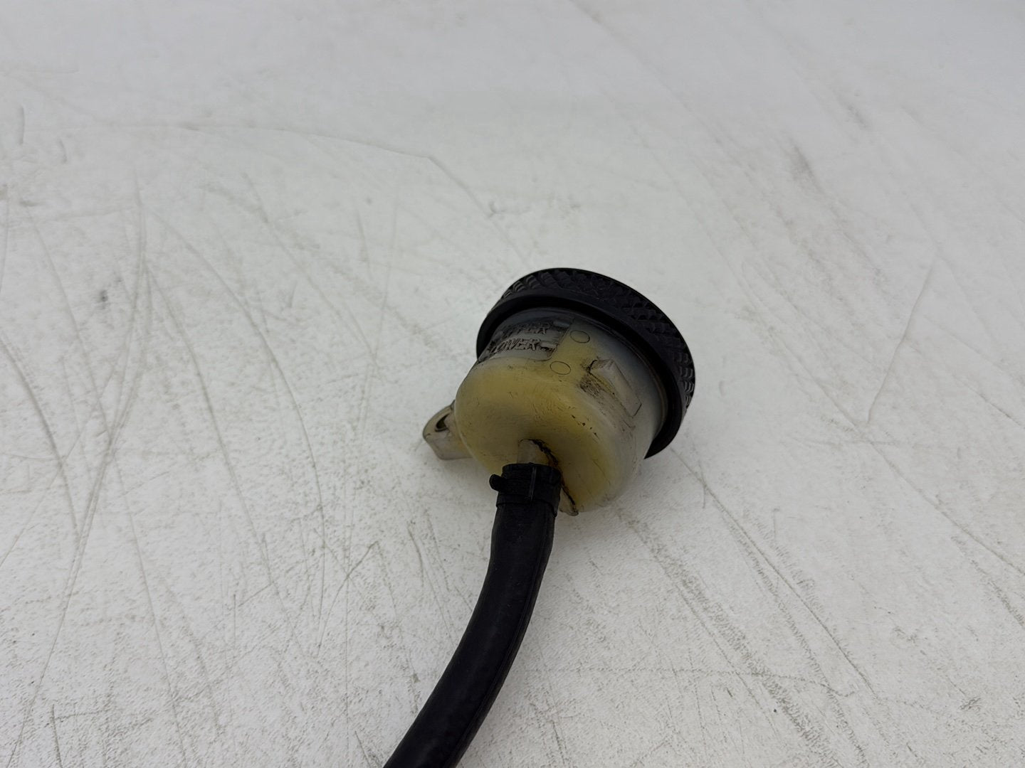 2004 Harley Sportster XL883C 883 Custom OEM Rear Brake Master Cylinder Bottle Brake Line