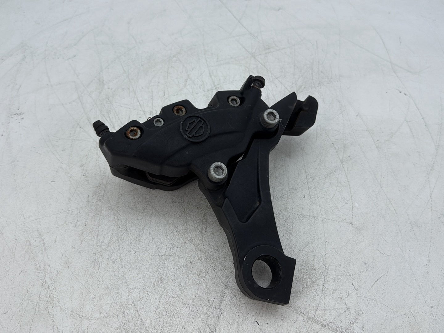 2010 Harley Street Glide Touring FLHX OEM Rear Back Brake Caliper w/ Bracket