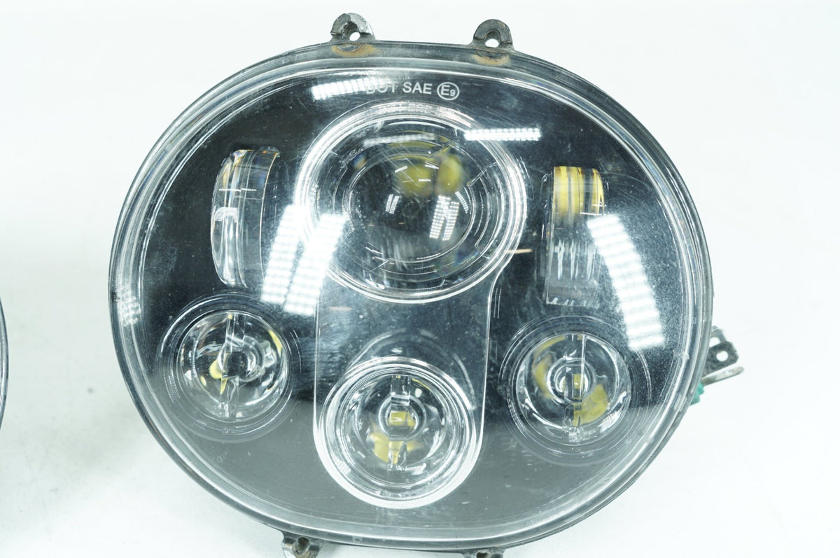 12 Harley Touring Road Glide Custom OEM Headlight Headlamp Head Lamps Light LED
