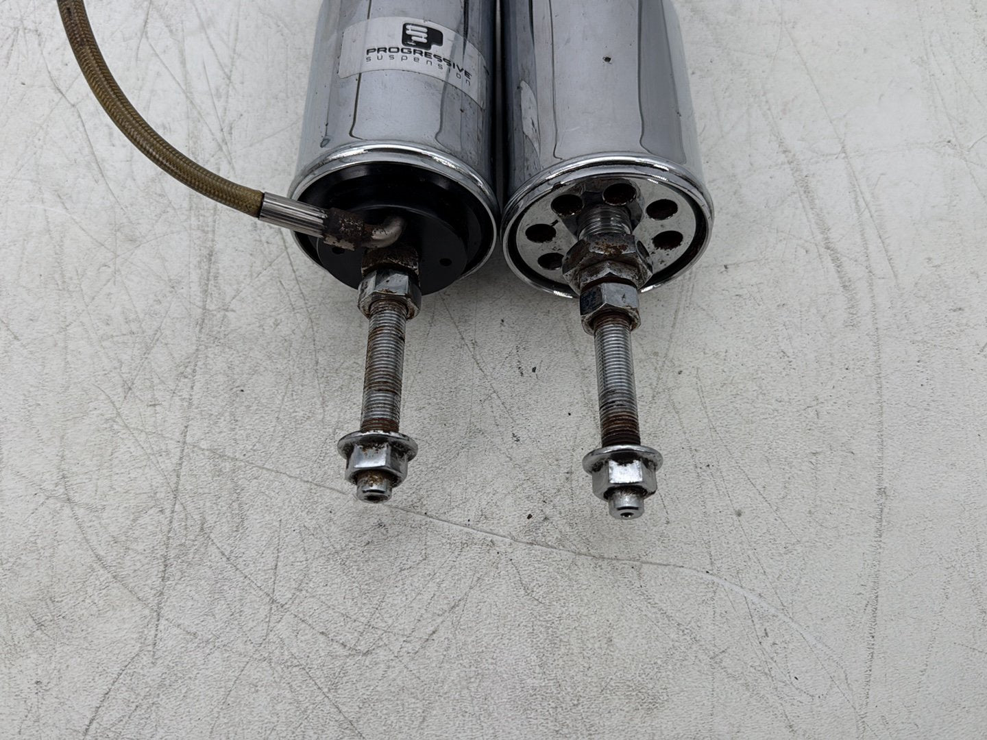 2011 Harley Softail FLSTFB Fat Boy OEM Rear Left Right Shock Absorbers