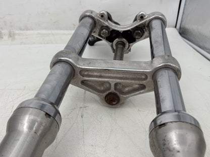 2008 Harley Sportster XL883L OEM Front Triple Tree Set &amp; LH RH Fork Legs Sliders