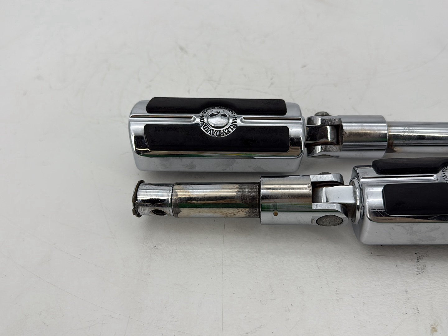 2009 Harley Sportster XL1200C 1200 Custom OEM Left & Right Driver Step Foot Rest Pegs