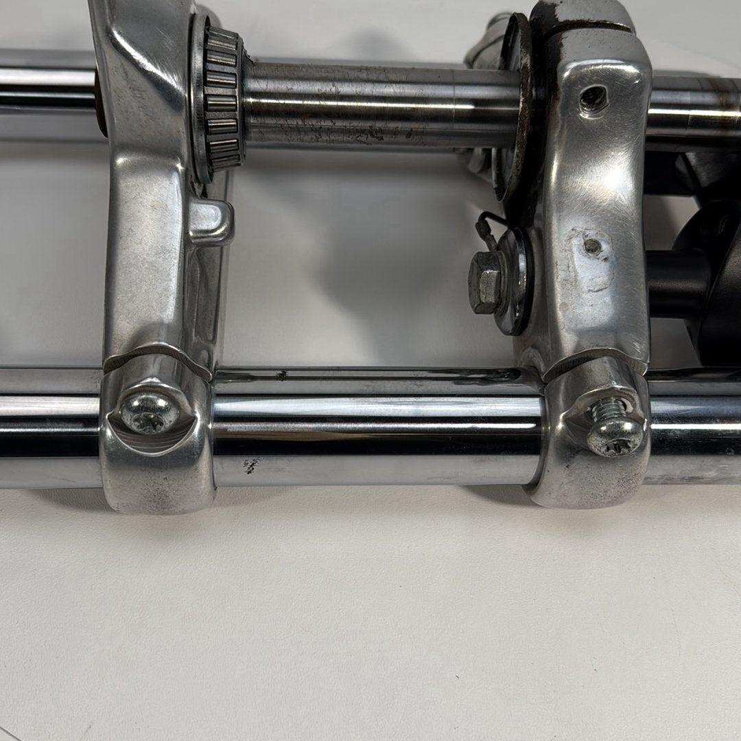 1986 - 2003 Harley-Davidson Sportster Hugger 883 Front Triple Tree Set & LH RH Fork Legs Sliders  	45563-87