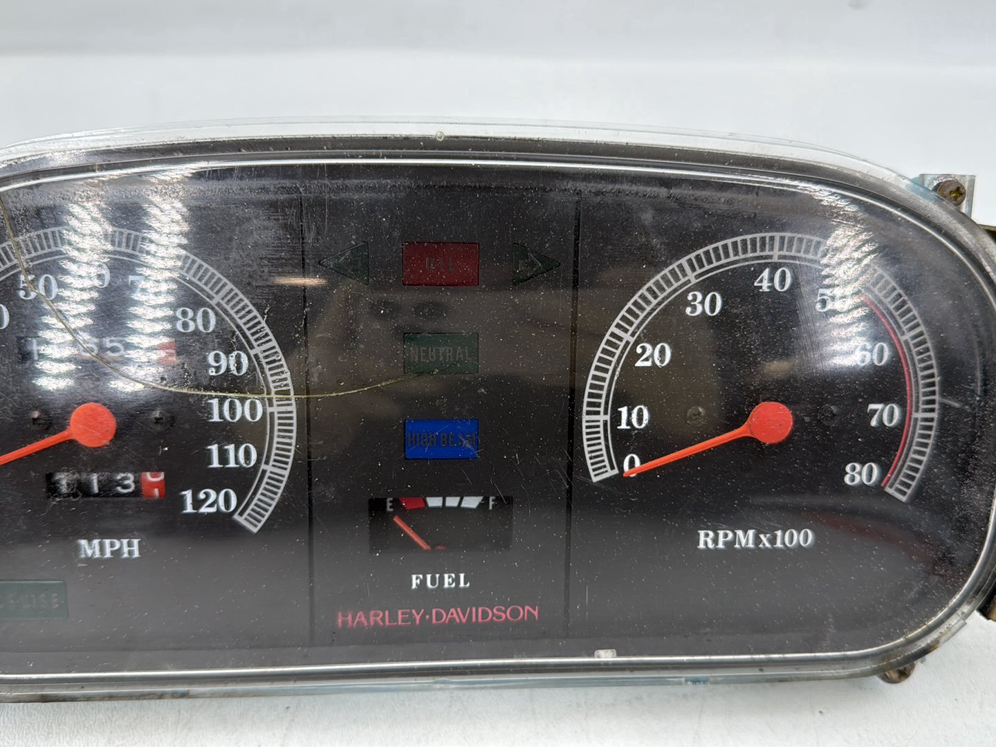 1984 - 1998 Harley-Davidson Touring Electra Glide Classic Speedo Tacho Speedometer Tachometer Gauges 67000-94