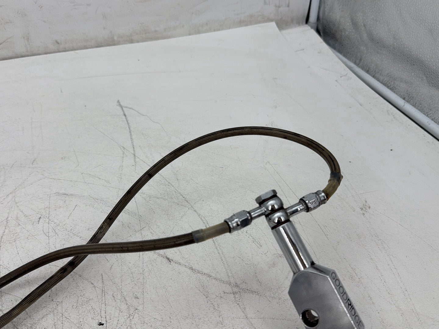 1995 Harley Road King Touring FLHR OEM Front Brake Hose Line Pipe