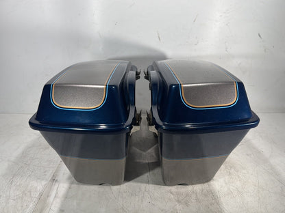1998 Harley Touring FLHTCUI Electra Glide Ultra OEM Left Right Saddlebags Luggage NOKey