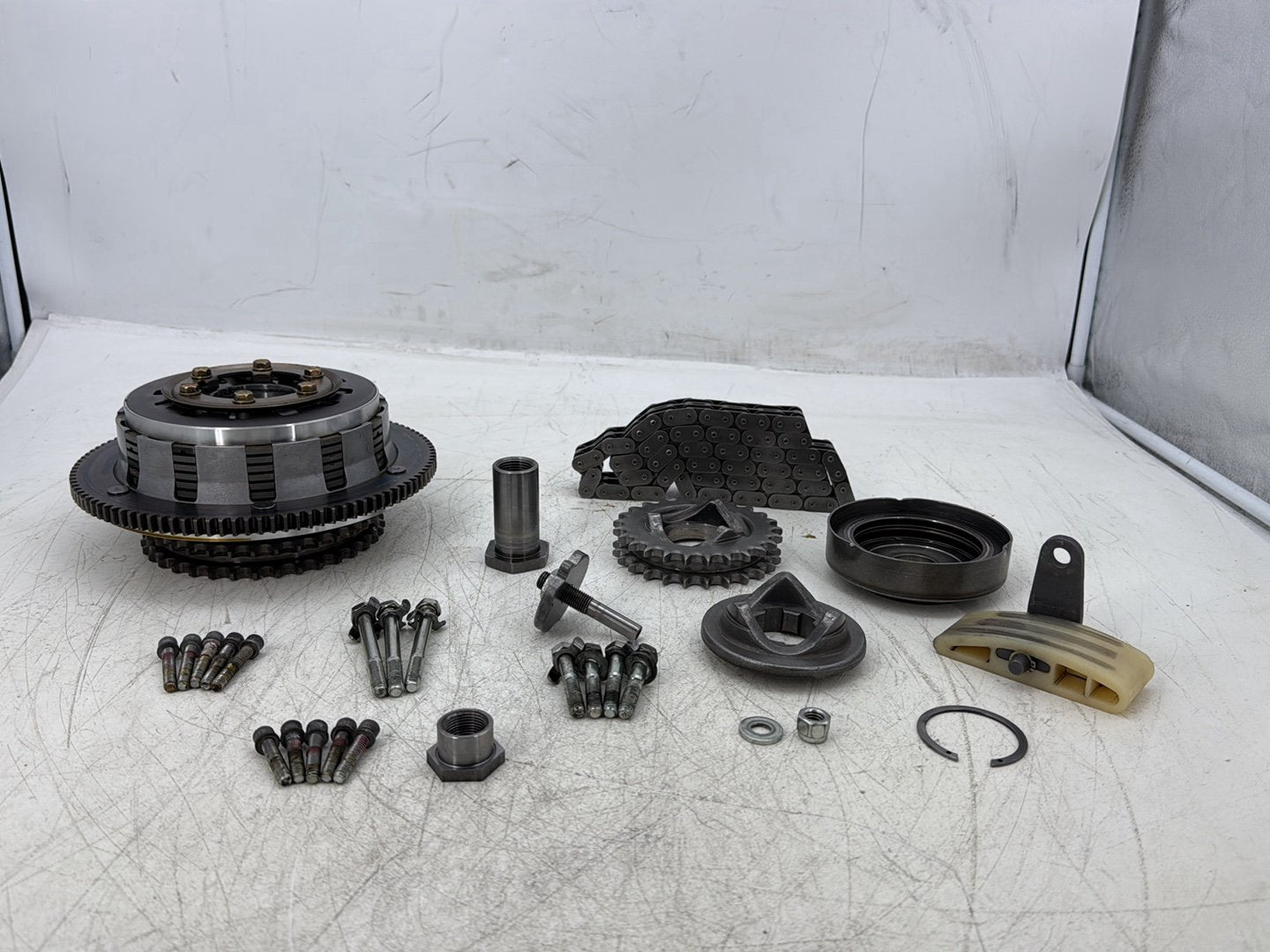 2004 Harley Road King Touring Custom FLHRSI OEM Clutch Basket Chain Tensioner Kit