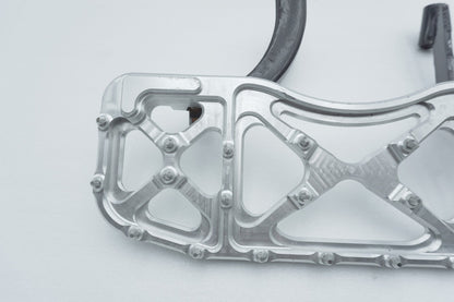 1999 - 2006 Harley-Davidson Touring Electra Glide Right Driver 1 Floorboard Foot Rest Aftermarket MX Style Wide Billet