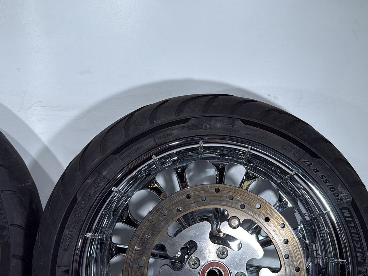 2009 Harley Road Glide Touring FLTR OEM Front & Rear Wheel Rim Tire