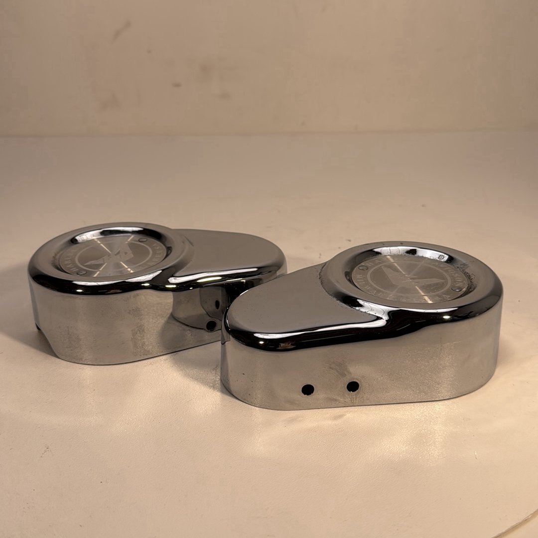 1984 - 1998 Harley-Davidson Touring Road King Police Front Wheel Axle Nut Covers Caps 43070-89