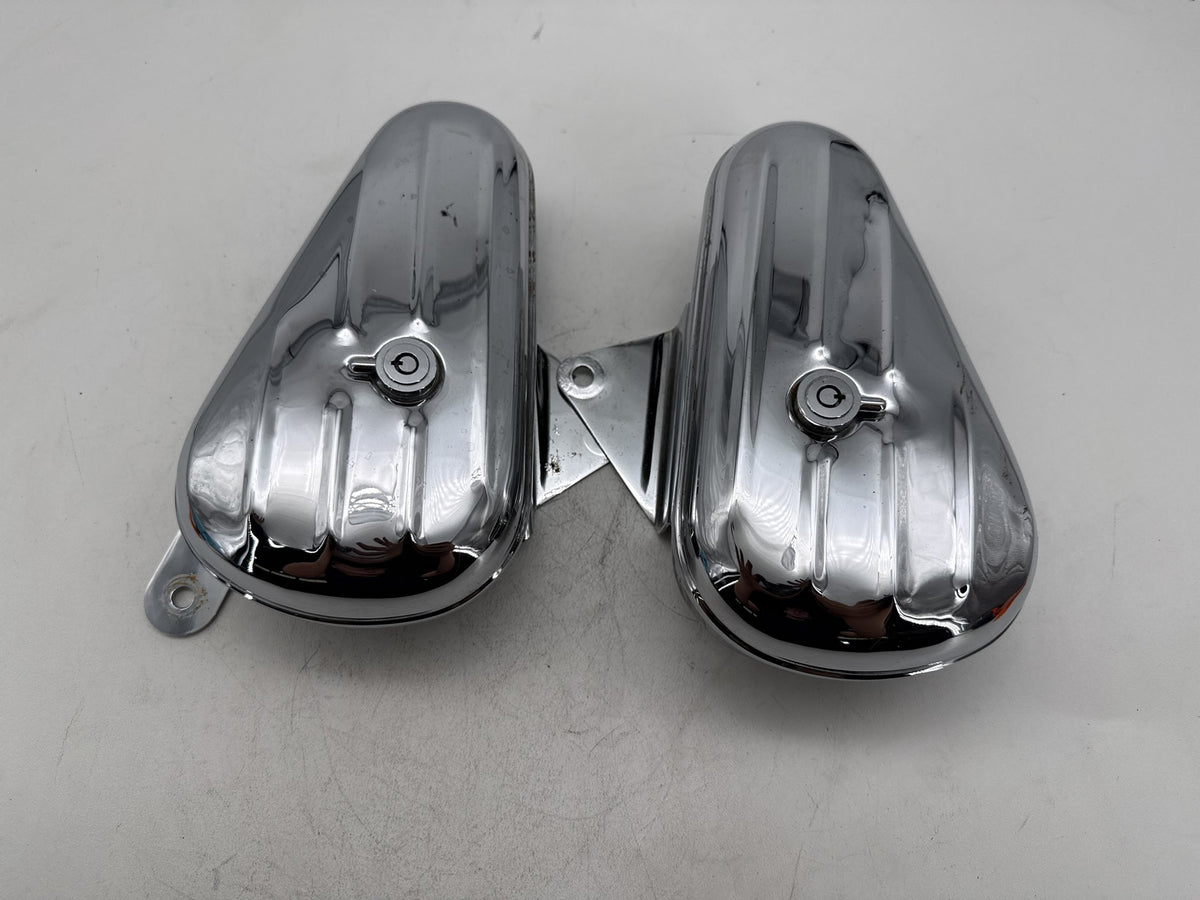 2008 Harley Softail Kidney Left Right Storage Media Compartment Glove Box NO Key