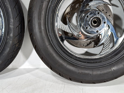 1999 - 2006 Harley-Davidson Dyna Low Rider Front & Rear Wheel Rim Tire MT90B16, 90/90H19 52H, 16" 19"