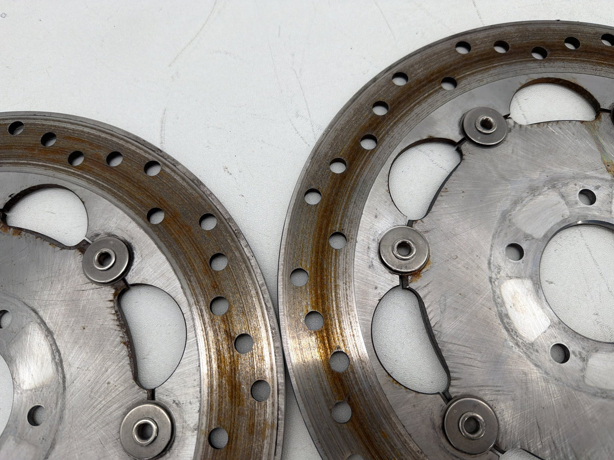 2016 Harley Dyna Fat Bob FXDF 103 OEM Front Brake Rotors Disc Pair