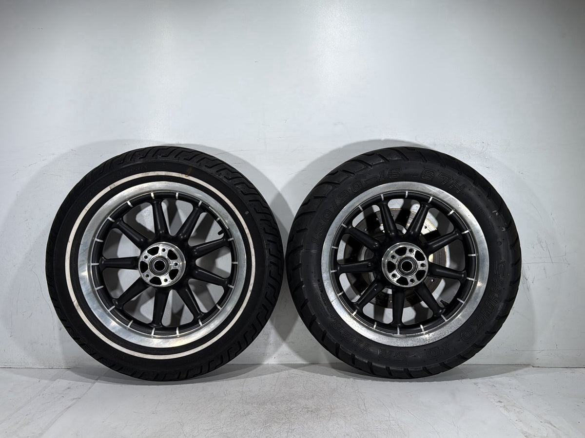 2007 Harley Electra Glide Touring Ultra OEM Front & Rear Wheel Rim Tire 16"