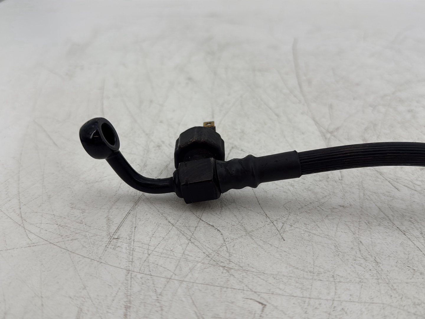 2005 Harley Dyna FXDWG Wide Glide OEM Rear Brake Hose Line Pipe