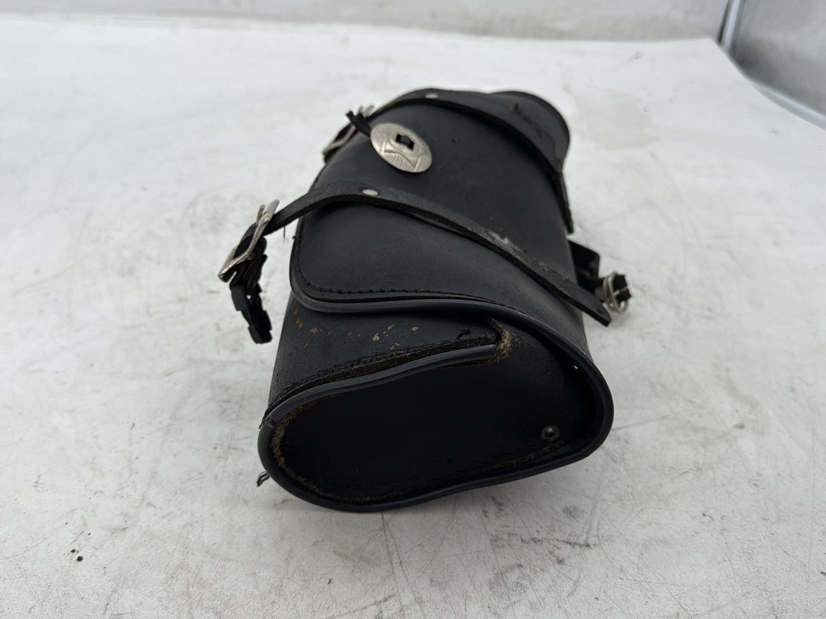 2012 Harley Dyna FXDF Fat Bob OEM Front Onboard Tool Bag Leather Storage