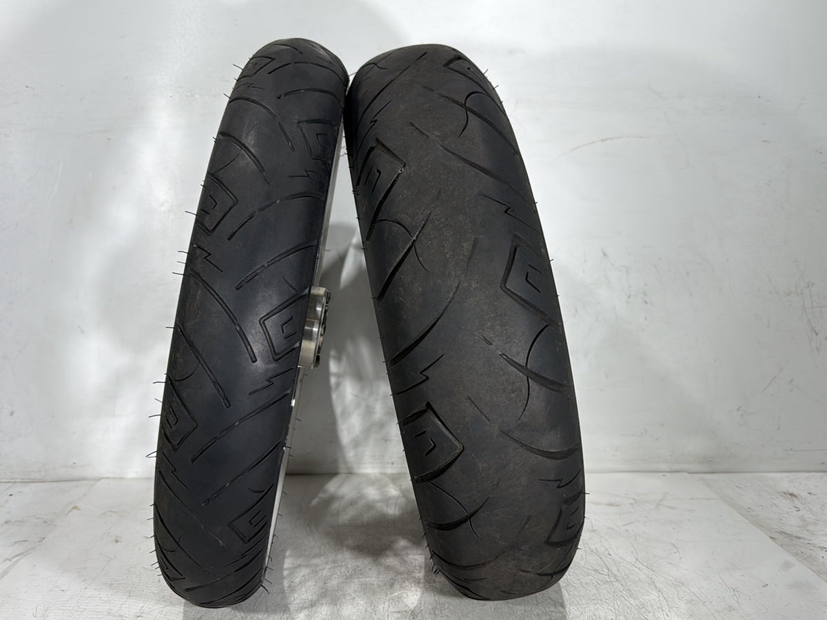 2007 Harley Dyna Street Bob FXDB OEM Front Rear Wheel Rim Tire Spoked