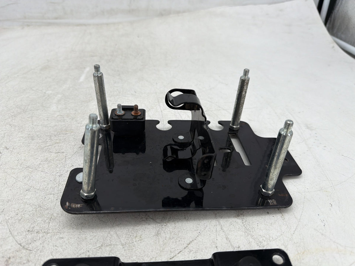 2002 Harley Dyna Wide Glide OEM Electrical Panel Holder Bracket Carrier Caddy