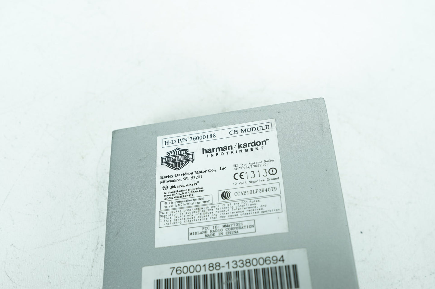 2008 - 2016 Harley-Davidson Touring Electra Glide Ultra XM Harman Kardon Radio Module 76000188