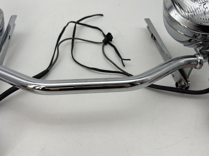 1991 Harley Heritage Softail Classic FLSTC OEM Front Turn Signal Indicators Aux Light Bar