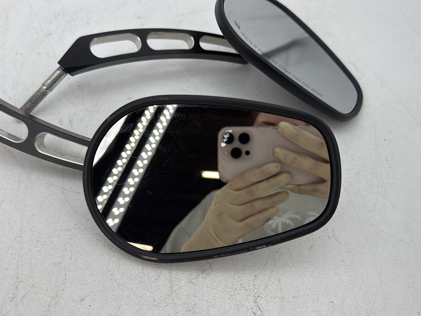 2006 Harley Dyna FXDWGI Wide Glide OEM Left Right Rear View Mirror