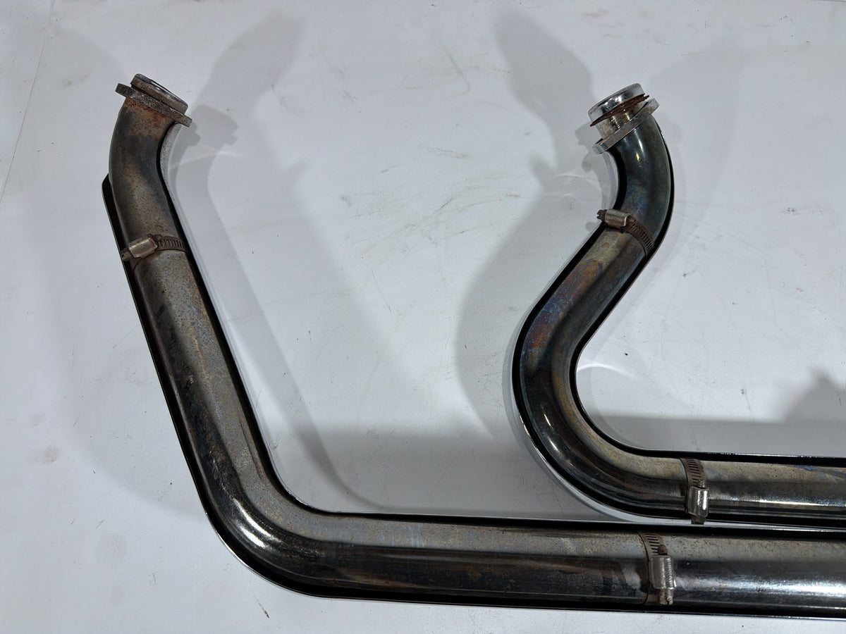 2001 Harley Softail Deuce FXSTD OEM Exhaust Header Pipes Vance & Hines