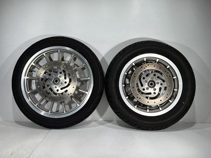 2002 Harley Dyna FXD Super Glide OEM Front & Rear Wheel Rim Tire