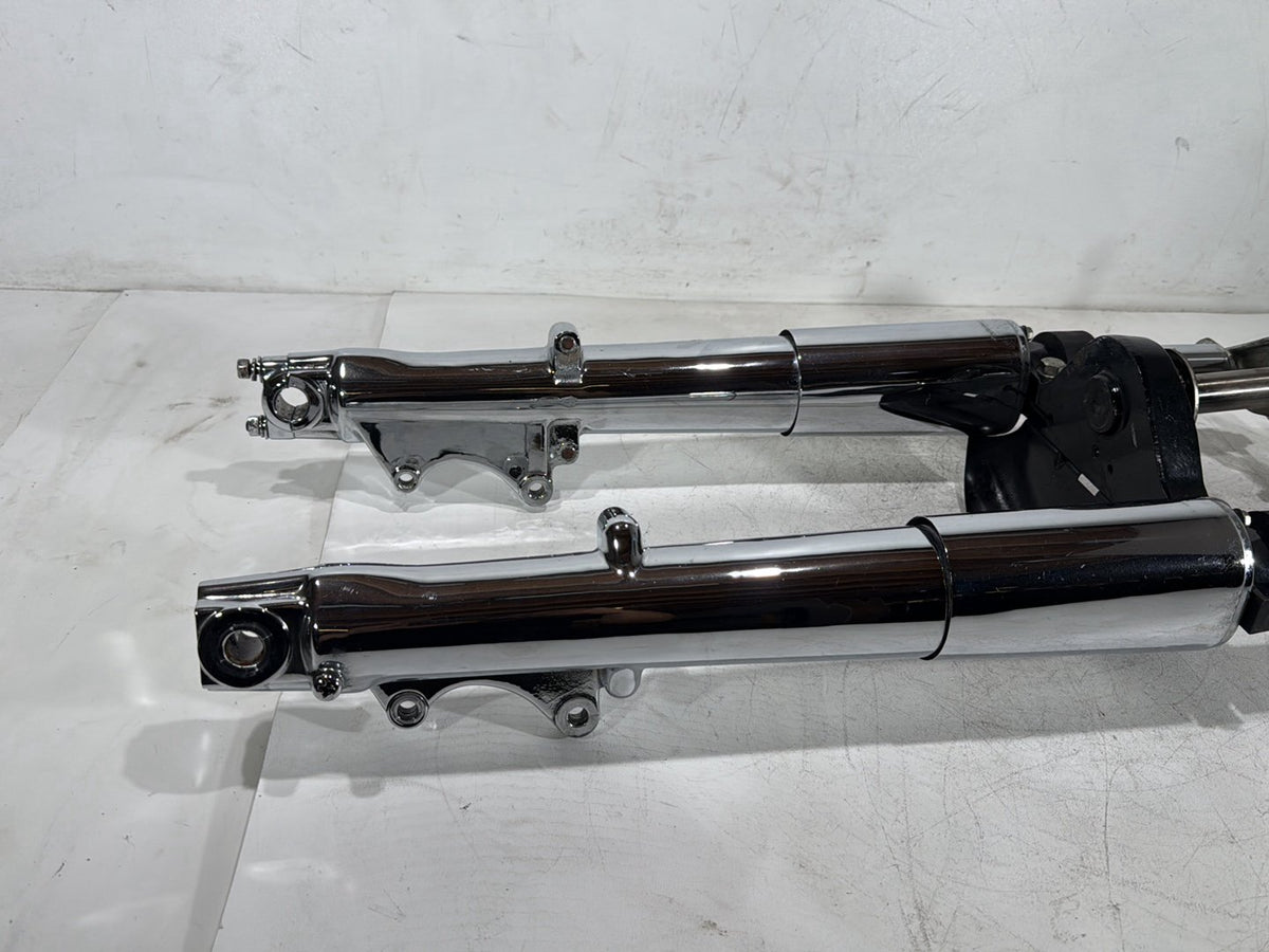 1992 Harley Electra Touring Front Triple Tree Set & LH RH Fork Legs Sliders