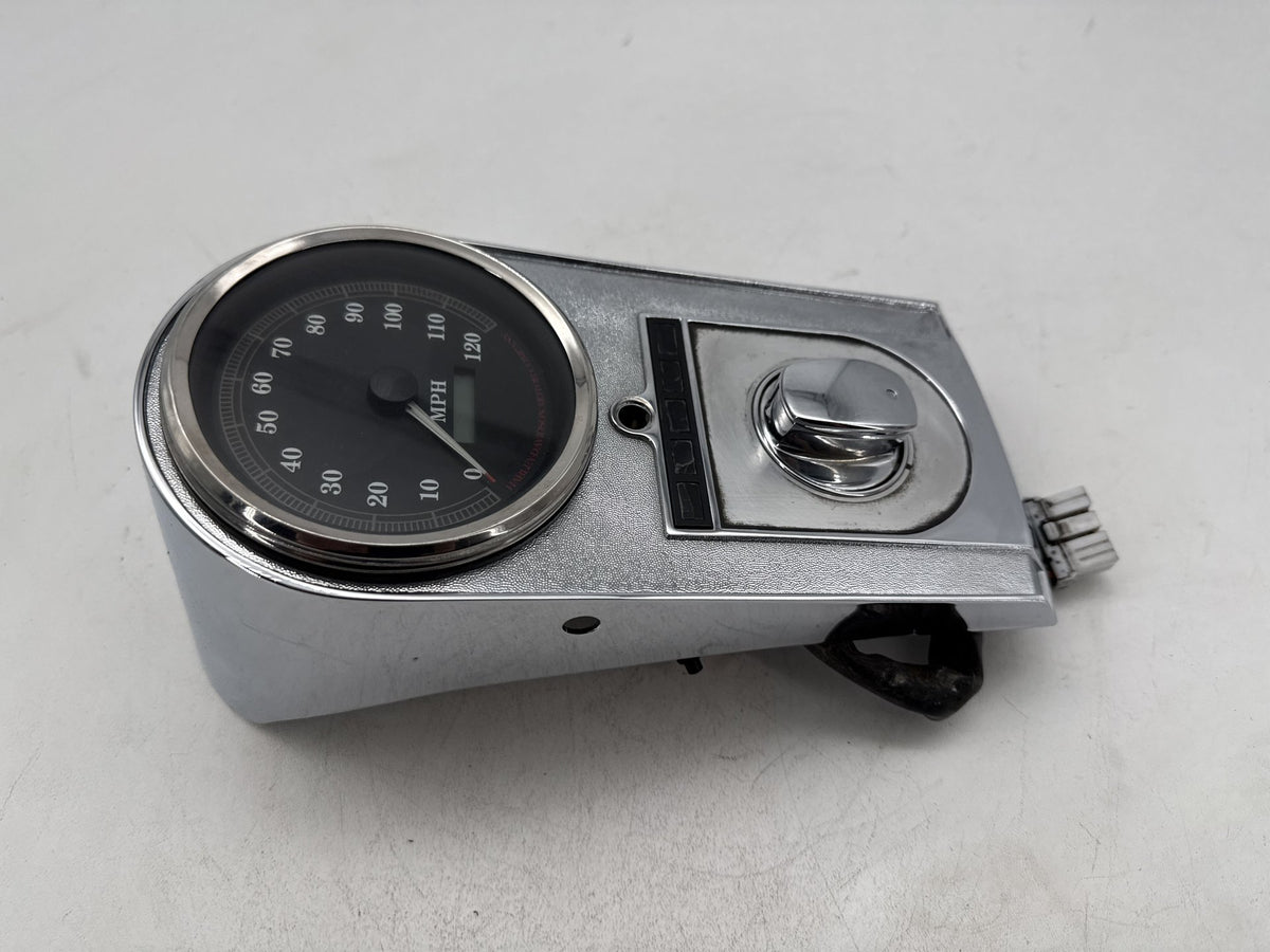 97 Harley Heritage Softail Classic Fuel Tank Dash Console Speedometer NOKey 23K
