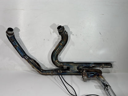2014 Harley Electra Glide Touring CVO Screamin Eagle OEM Exhaust Header Pipes Muffler Vance & Hines