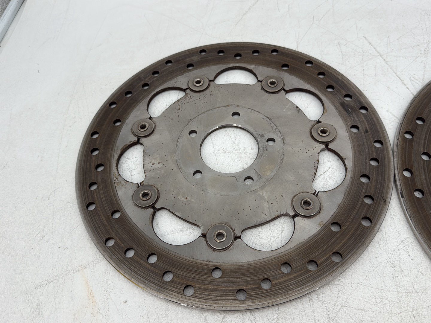 2010 Harley Dyna Fat Bob FXDF OEM Front Brake Rotors Disc Pair