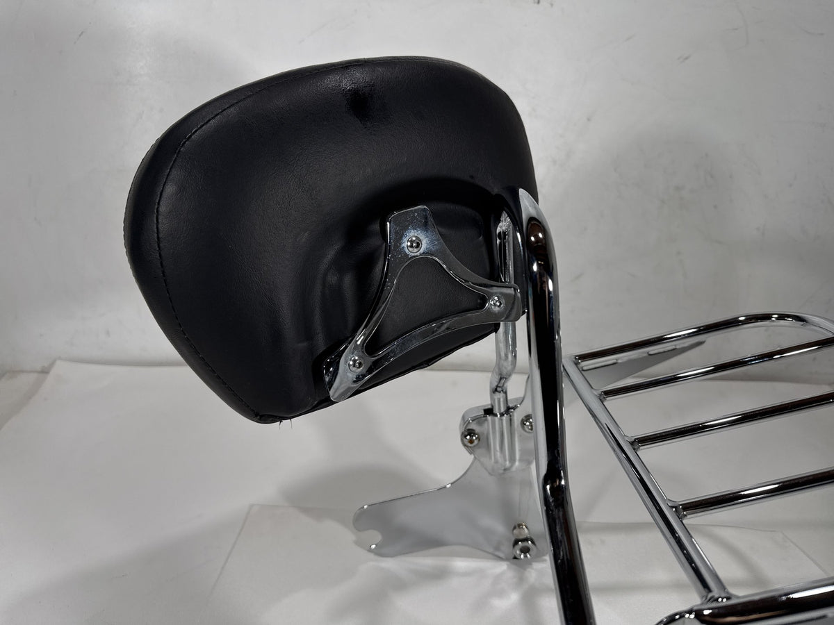 2004 Harley Road King Touring Classic OEM Rear Sissy Bar w/ Backrest Cushion Pad
