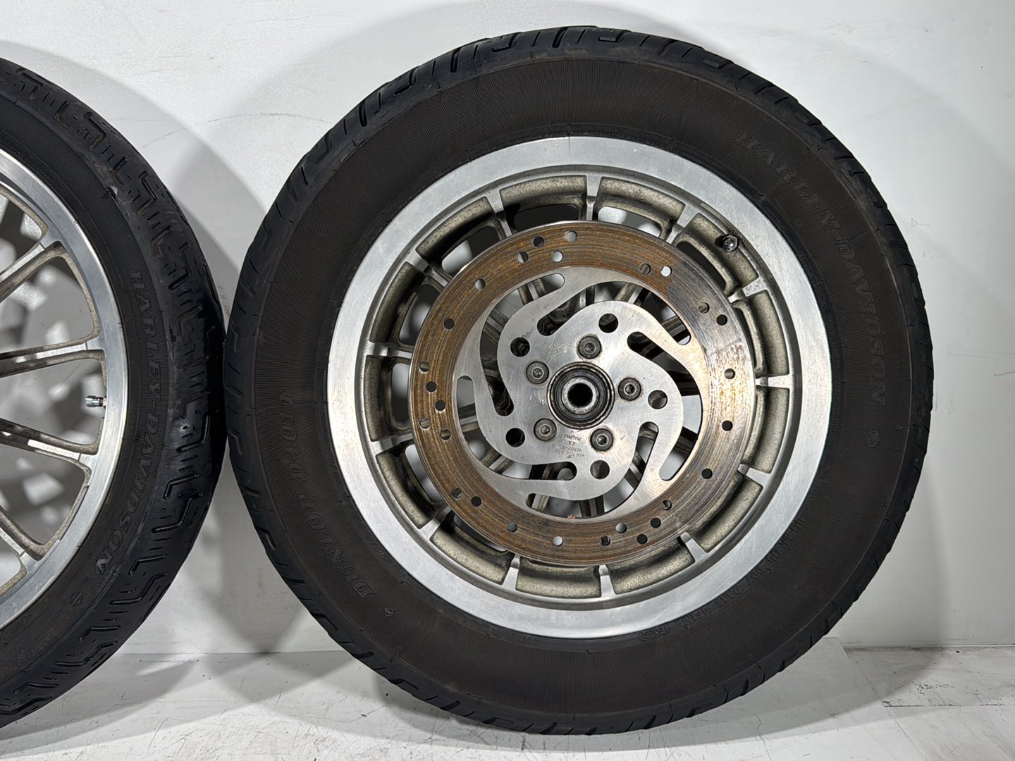2004 Harley Dyna Super Glide FXDI OEM Front & Rear Wheel Rim Tire